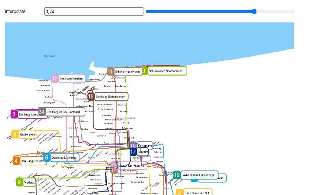 Thumbnail of the The Hague Morphing Transit Map notebook